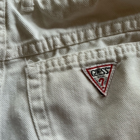 Vtg 80s white high waist Guess jeans - Picture 5 of 16